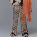 MAISON SPECIAL (W) MULTI-FABRIC VELVET EASY PANTS (IVR)