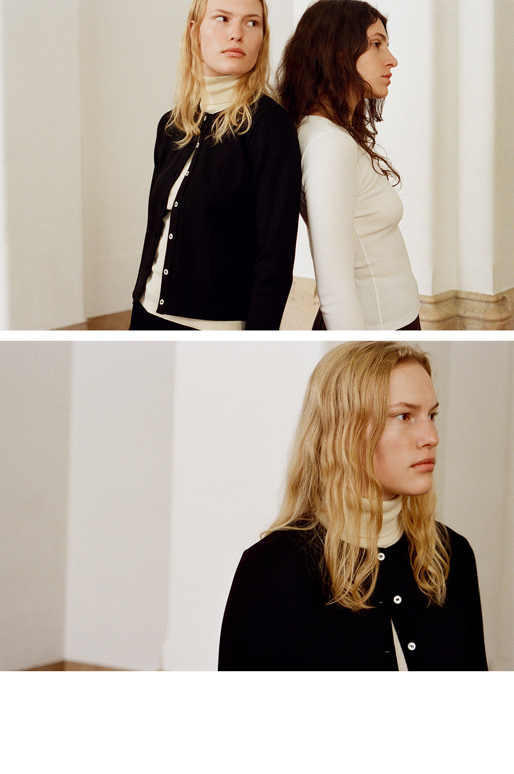 FLORE FLORE (W) POPPY CARDIGAN (BLACK)