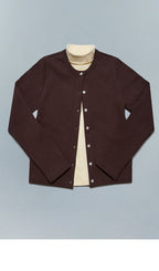 FLORE FLORE (W) POPPY CARDIGAN (CHOCO PLUM)