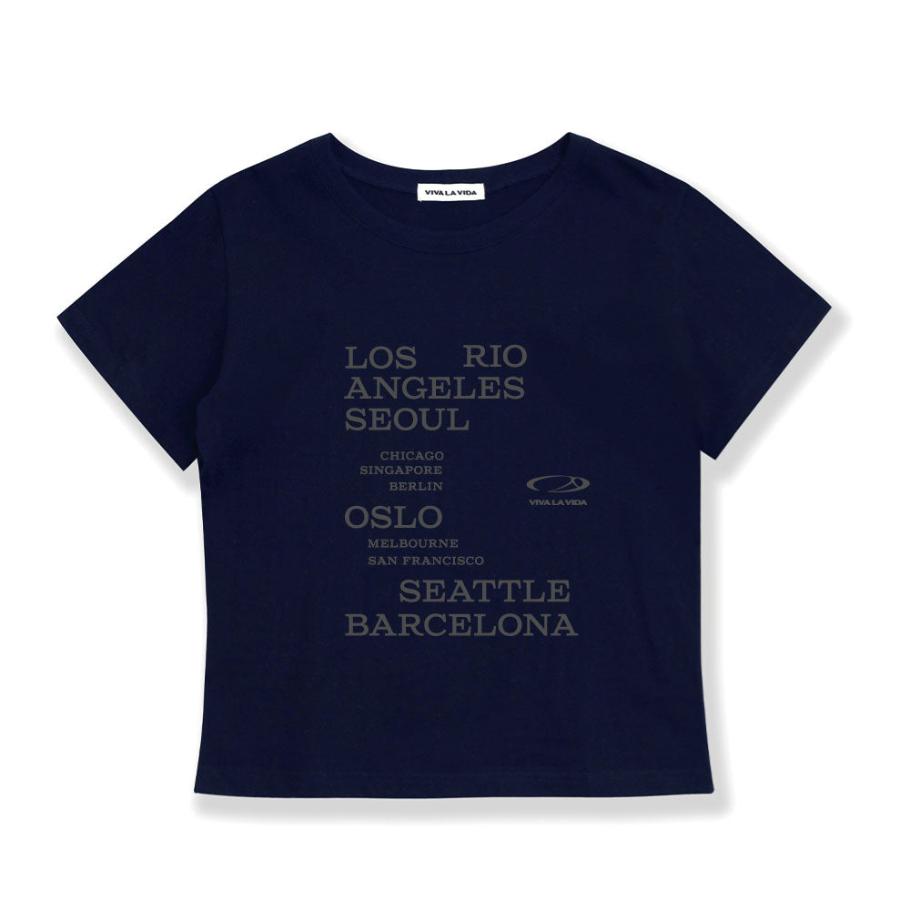 VIVA LA VIDA Rio Cropped Short Sleeve T-Shirt