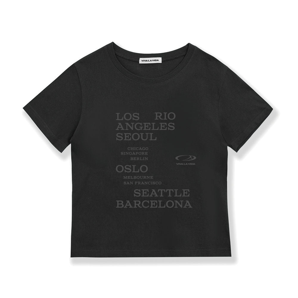 VIVA LA VIDA Rio Cropped Short Sleeve T-Shirt