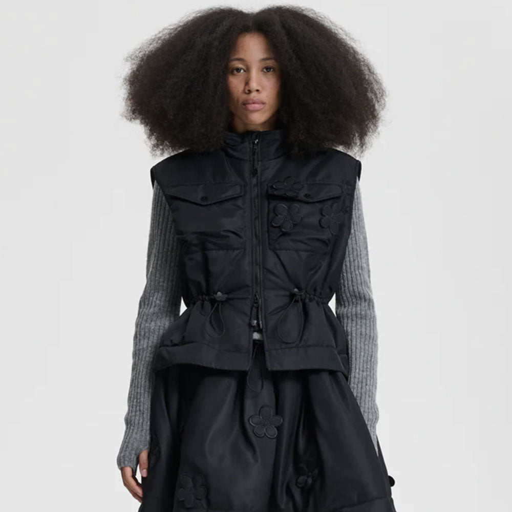 CECILIE BAHNSEN (W) BREE VEST (BLACK)