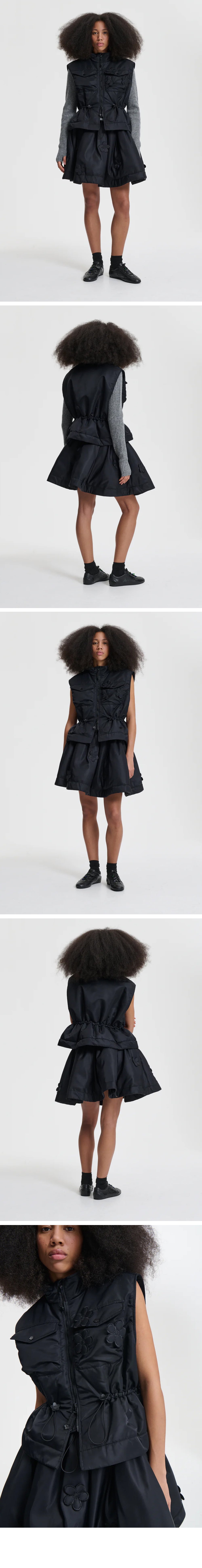 CECILIE BAHNSEN (W) BREE VEST (BLACK)