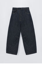 CORDERA (W) CURVED BAGGY JEANS (DENIM)