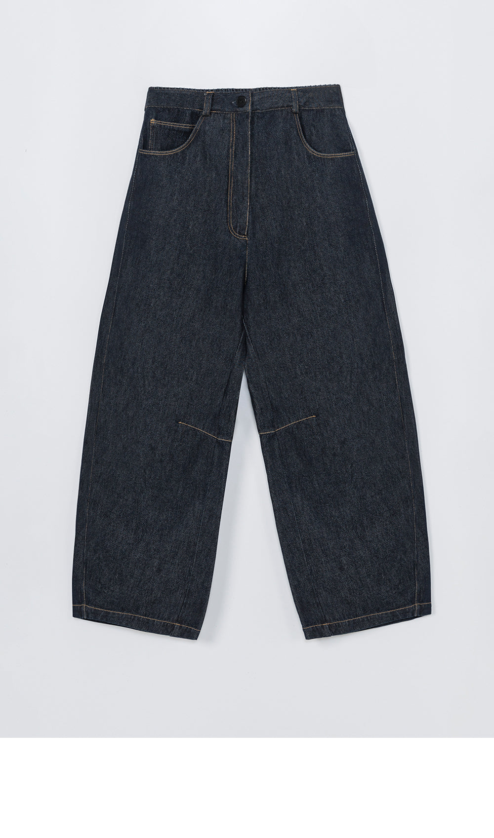 CORDERA (W) CURVED BAGGY JEANS (DENIM)