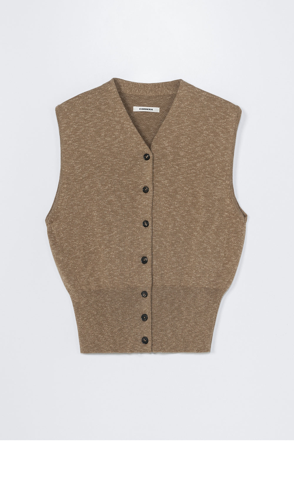 CORDERA (W) FLECKED COTTON WAISTCOAT (COPAL)