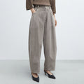 CORDERA (W) CORDUROY BAGGY PANTS (COBBLESTONE)