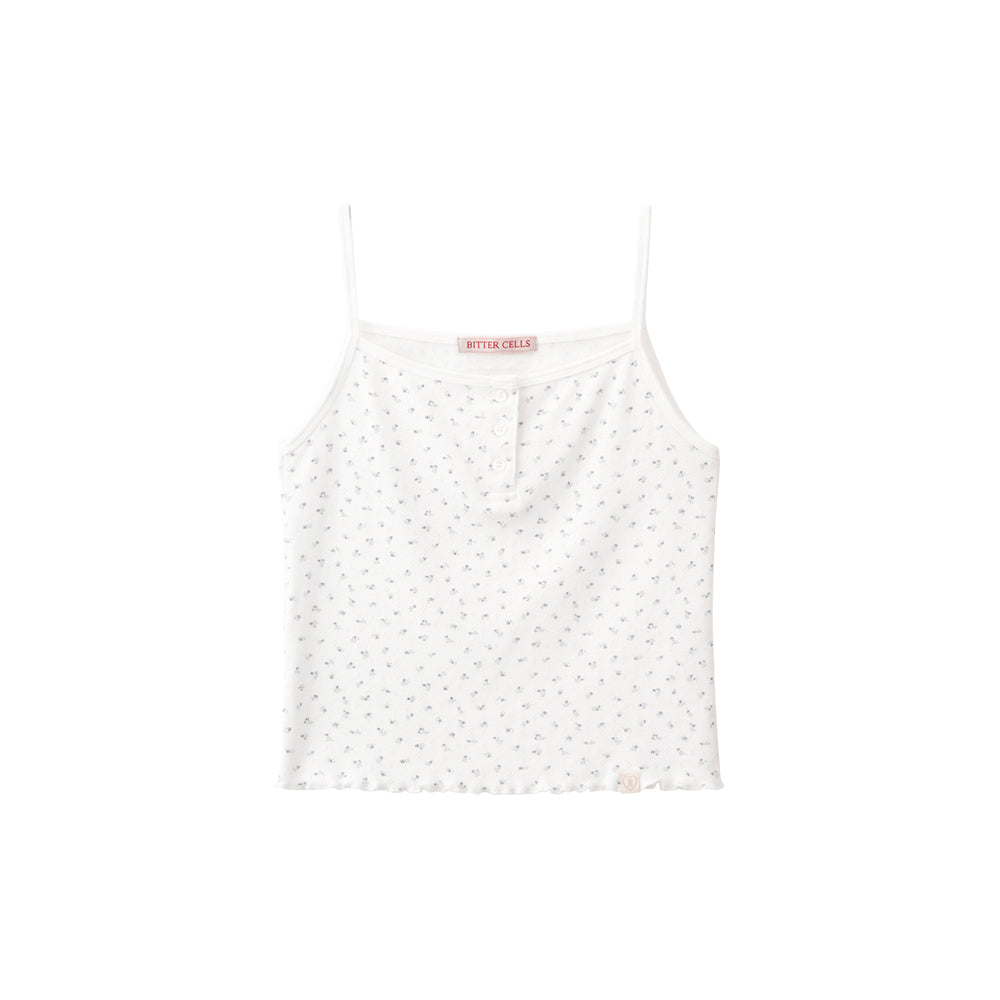 BITTERCELLS C.G Flower Sleeveless-Ivory