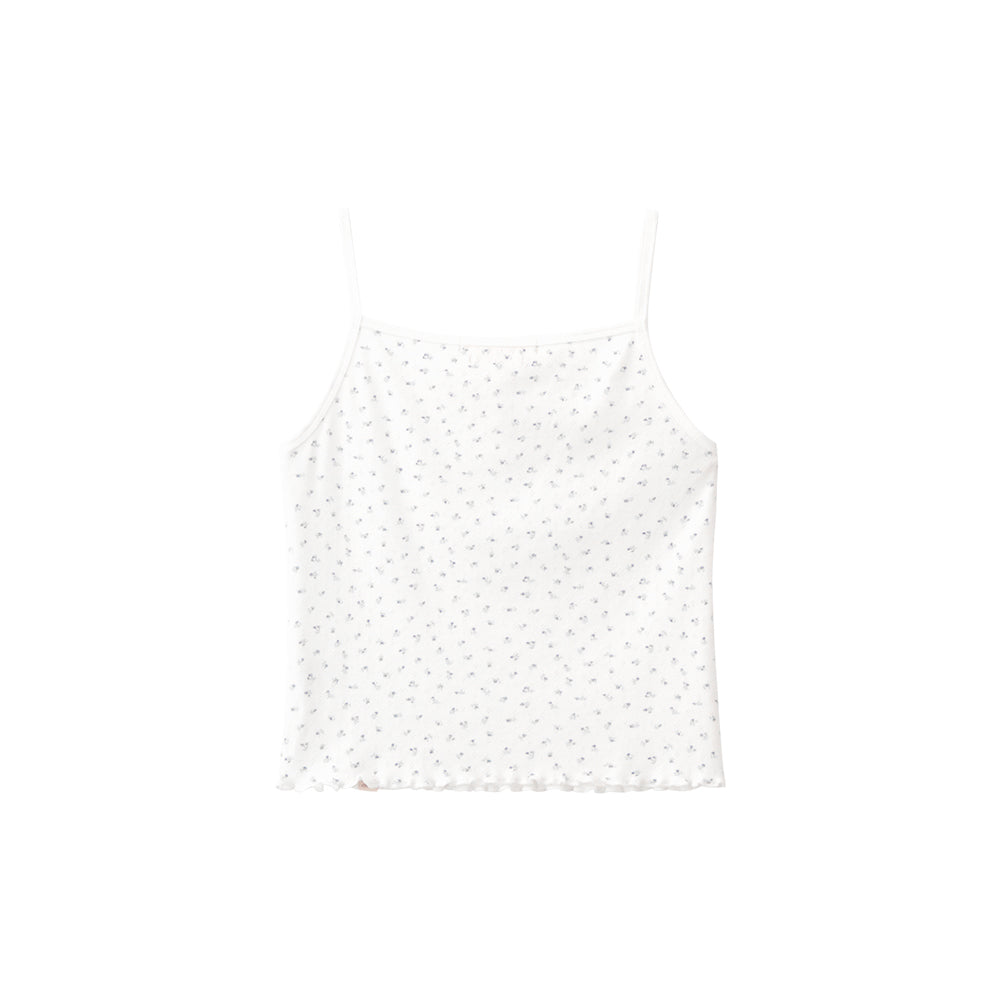 BITTERCELLS C.G Flower Sleeveless-Ivory