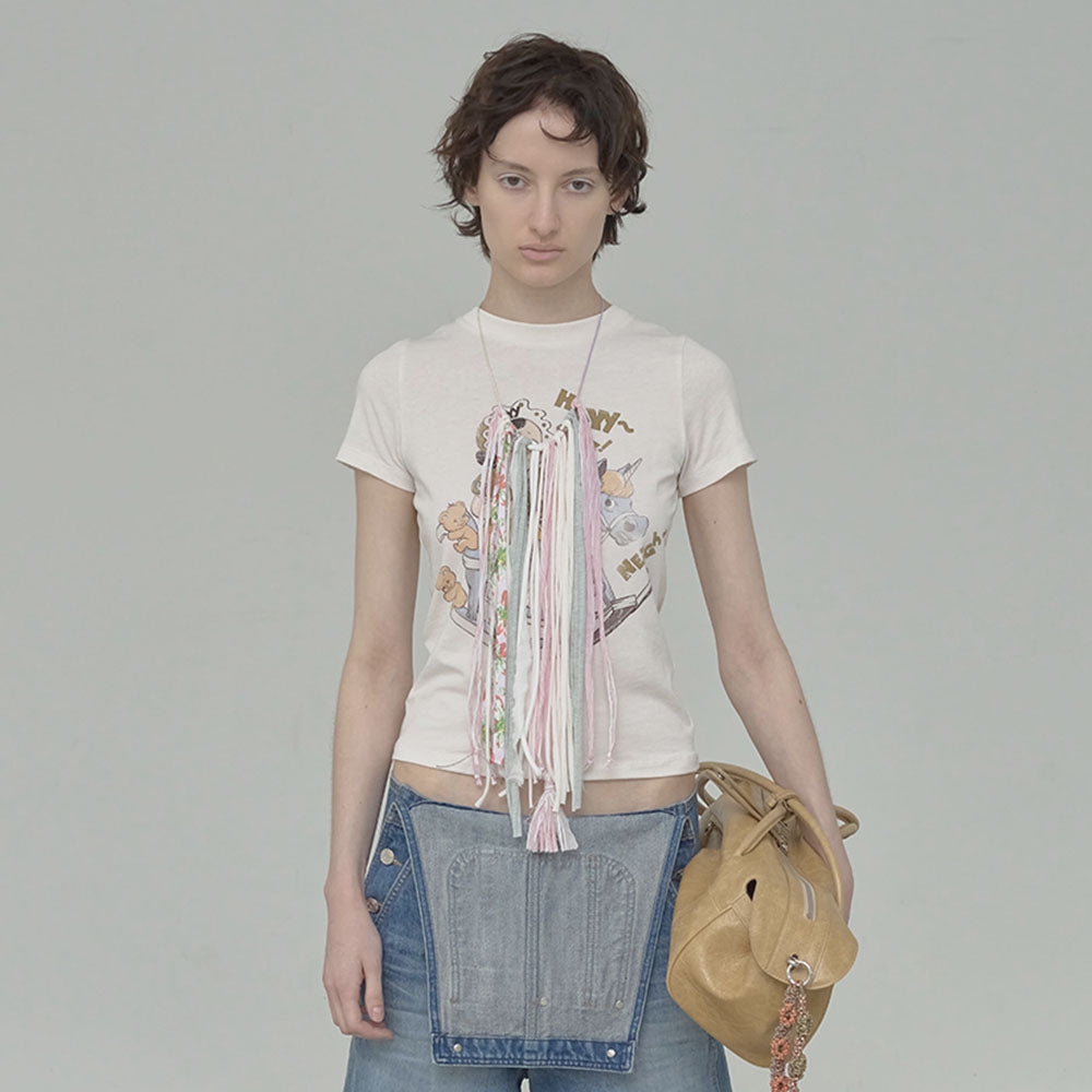 OPEN YY ROCKING BABY TEE (CREAM)