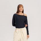BUDHI MUDRA Off-shoulder long sleeve_2 Colors
