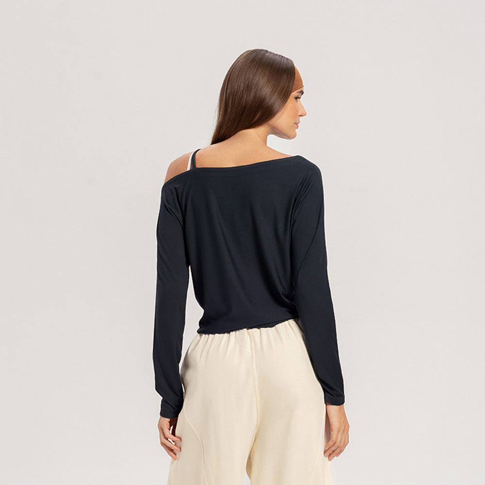 BUDHI MUDRA Off-shoulder long sleeve_2 Colors