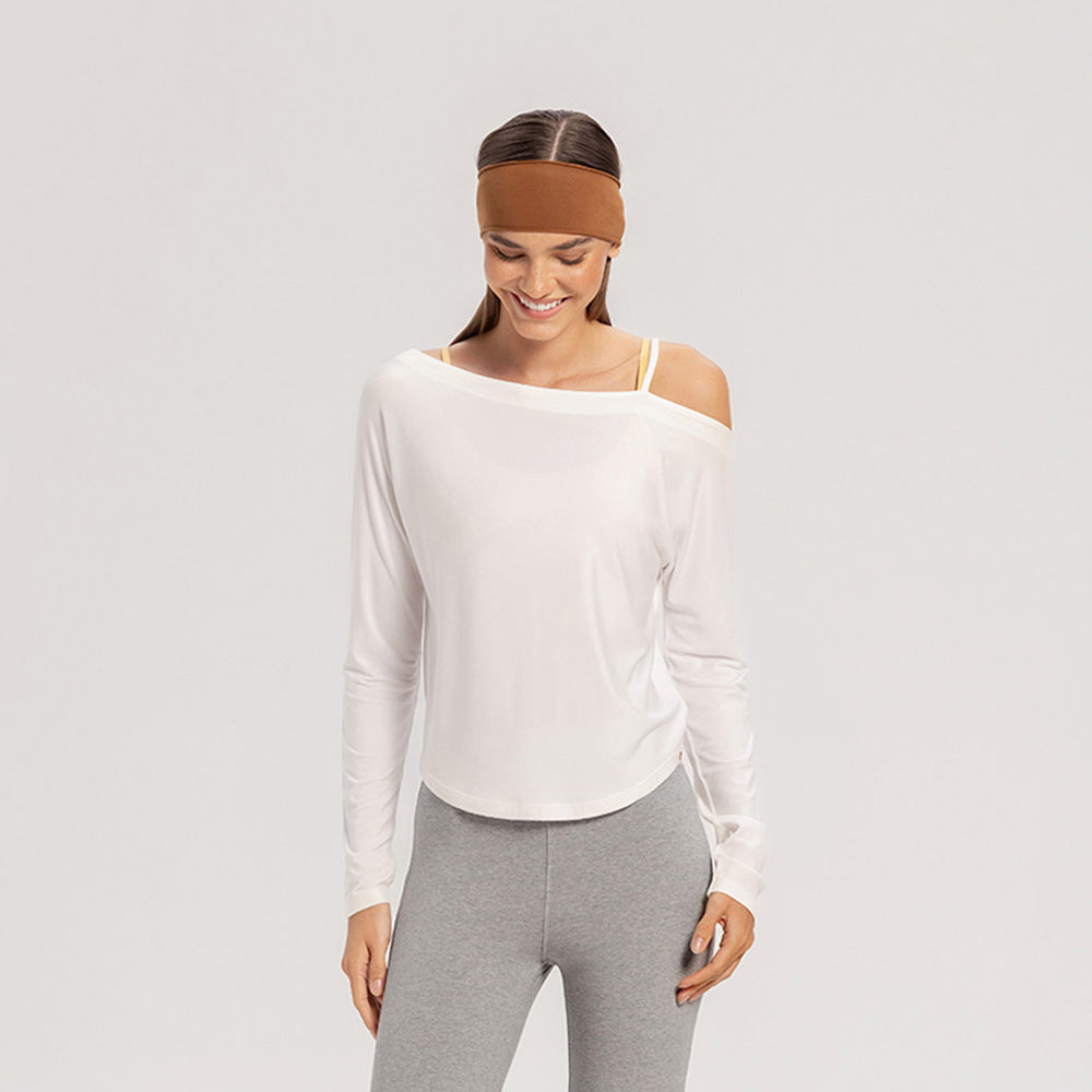 BUDHI MUDRA Off-shoulder long sleeve_2 Colors