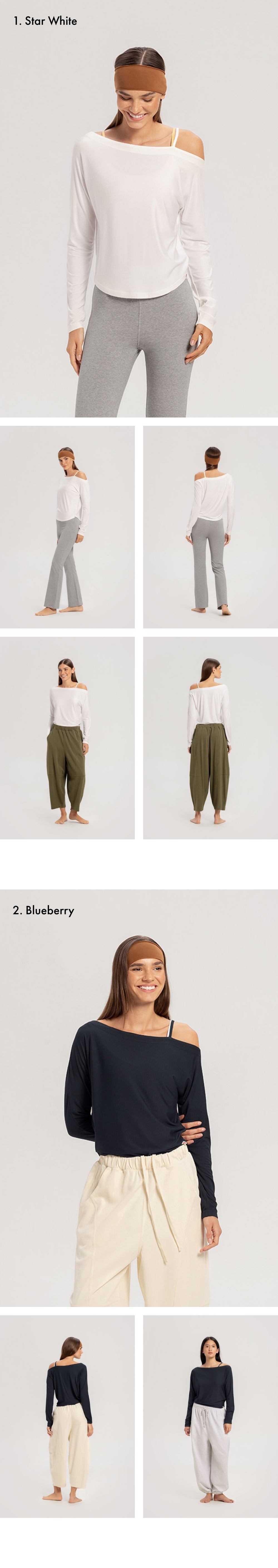 BUDHI MUDRA Off-shoulder long sleeve_2 Colors