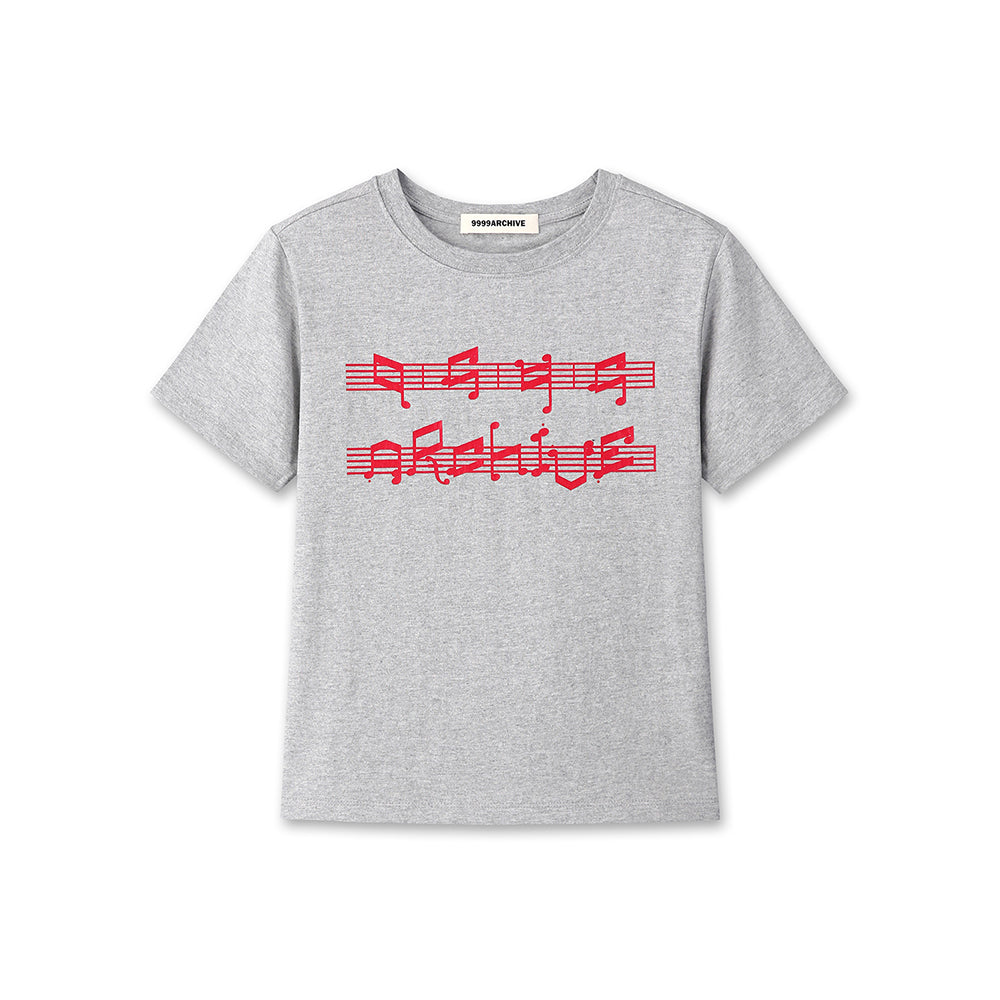 9999ARCHIVE Music Note Print T
