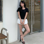 JUCYJUDY [29CM Exclusive] Square Neck Peplum T-shirt J1TS020L