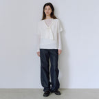 URAGO Back tie half blouse_2colors