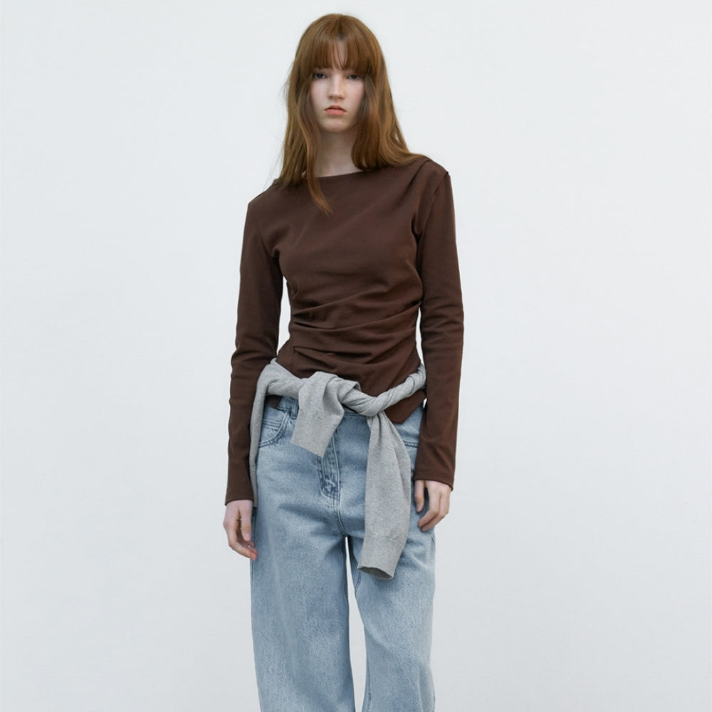 ATELIER NAIN LOND2 WAIST TUCK BLOUSE (Z-BL-4287)