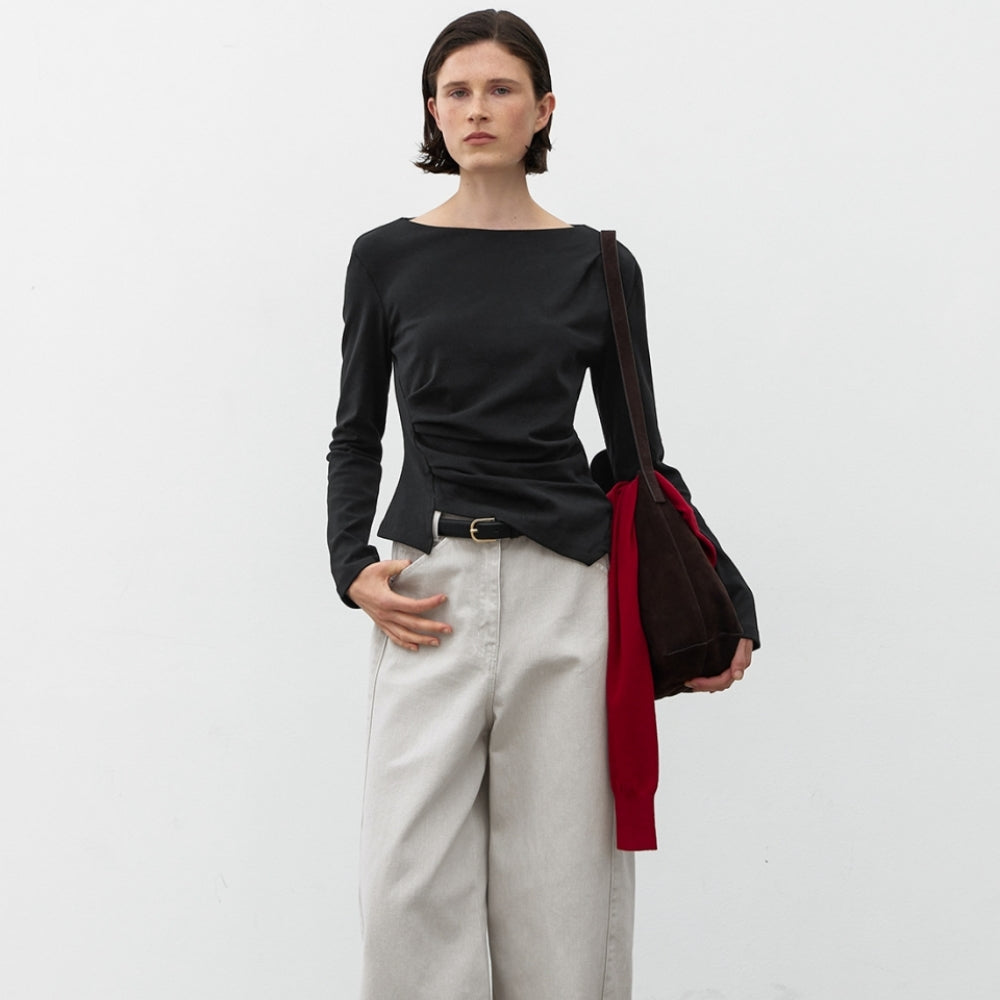 ATELIER NAIN LOND2 WAIST TUCK BLOUSE (Z-BL-4287)