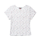 YOUHEE SHEEP PATTERN EYELET T-SHIRTS_WHITE