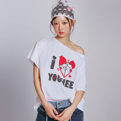 I LOVE OFF-SHOULDER T-SHIRTS_WHITE