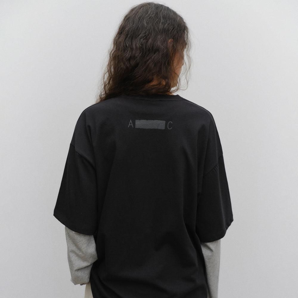 ARCHAIC [SET] layered t-shirt_black