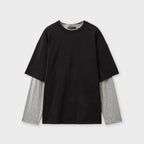 ARCHAIC [SET] layered t-shirt_black