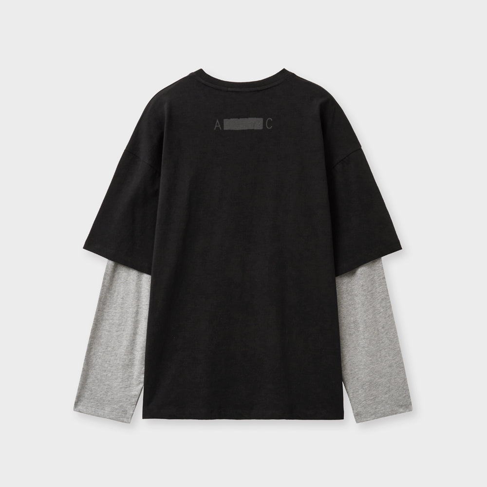 ARCHAIC [SET] layered t-shirt_black
