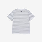 NEW BALANCE NBNEG2W422 / WOMEN Essential Basic Striped Short Sleeve T-Shirt (L/BLUE)