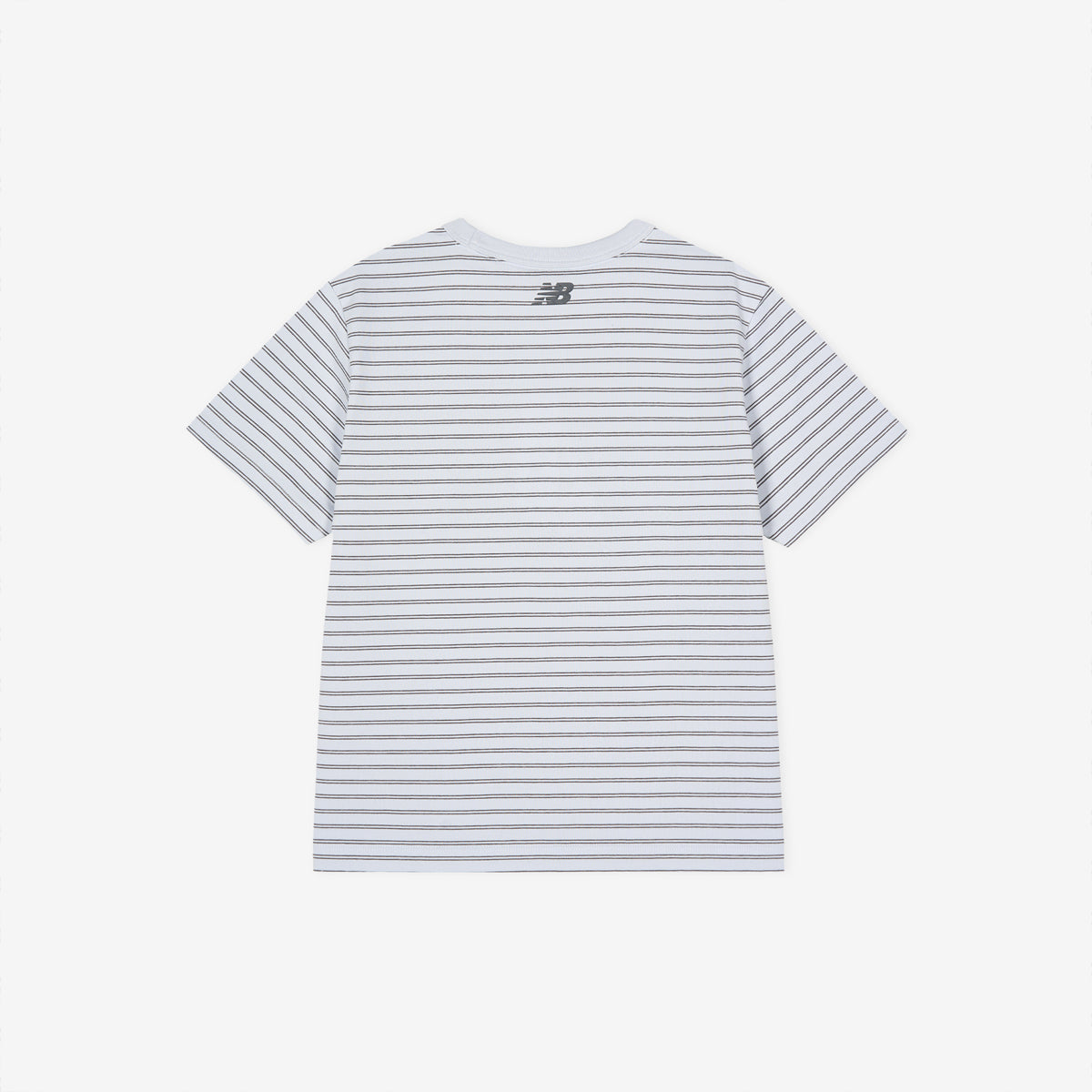 NEW BALANCE NBNEG2W422 / WOMEN Essential Basic Striped Short Sleeve T-Shirt (L/BLUE)