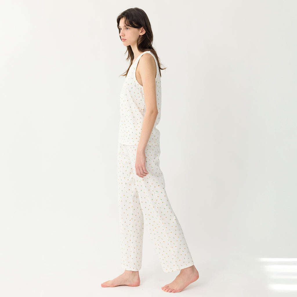 KOZNOK Romi Flower Women's Sleeveless T-Shirt