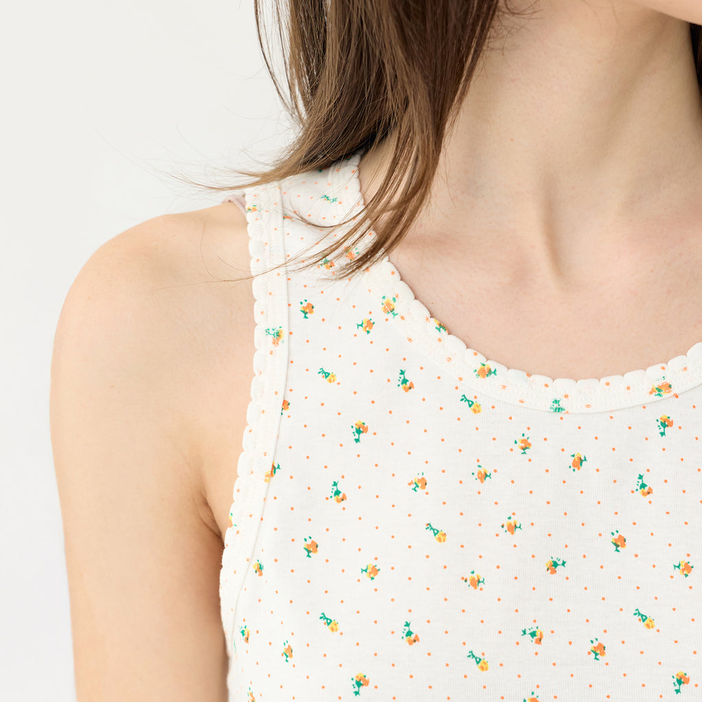 KOZNOK Romi Flower Women's Sleeveless T-Shirt