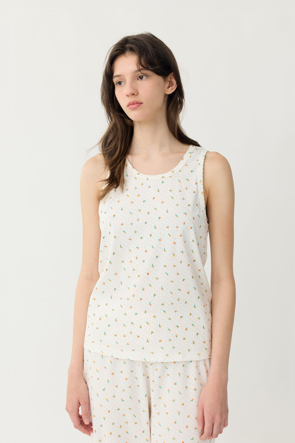 KOZNOK Romi Flower Women's Sleeveless T-Shirt