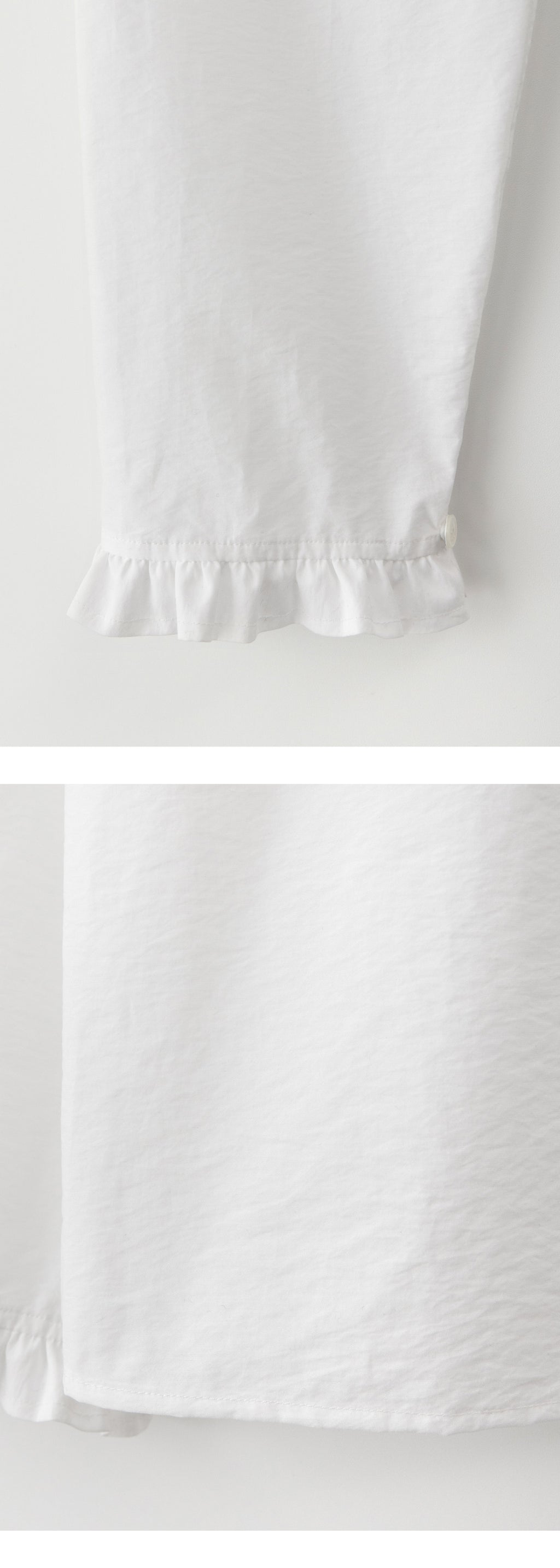 EAAH COVE RUFFLE SHIRT (WHITE)
