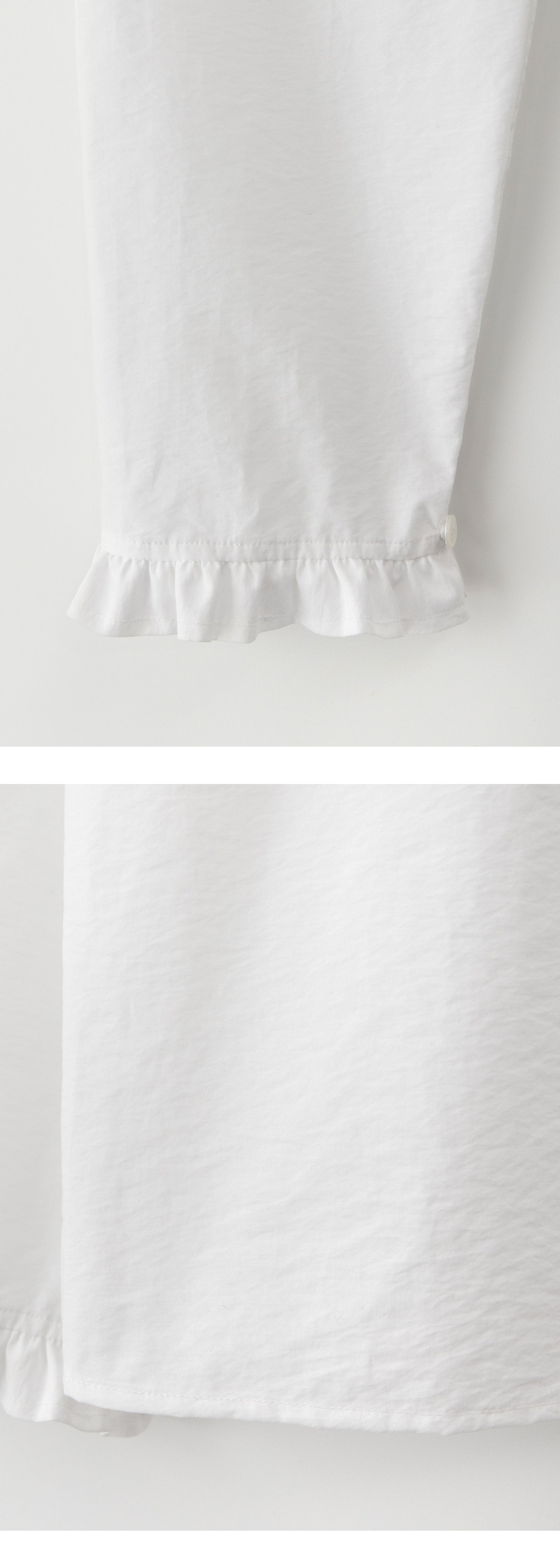 EAAH COVE RUFFLE SHIRT (WHITE)