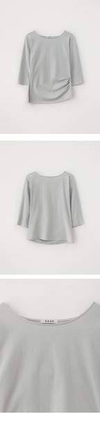 EAAH TILT TUCK T-SHIRT (LIGHT GREY)