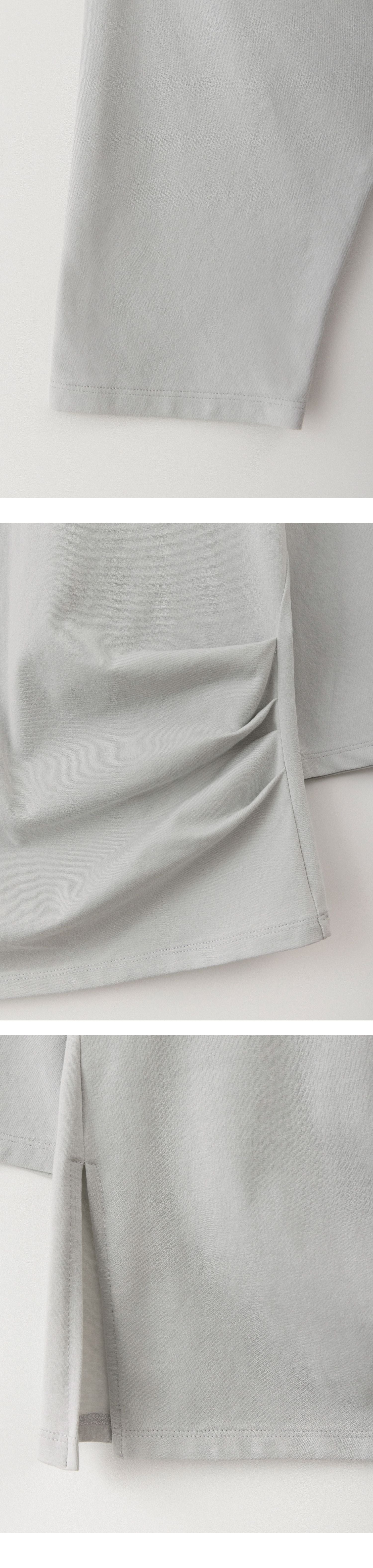 EAAH TILT TUCK T-SHIRT (LIGHT GREY)