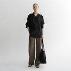 EAAH KYLA SHEER LINE SHIRT (BLACK)