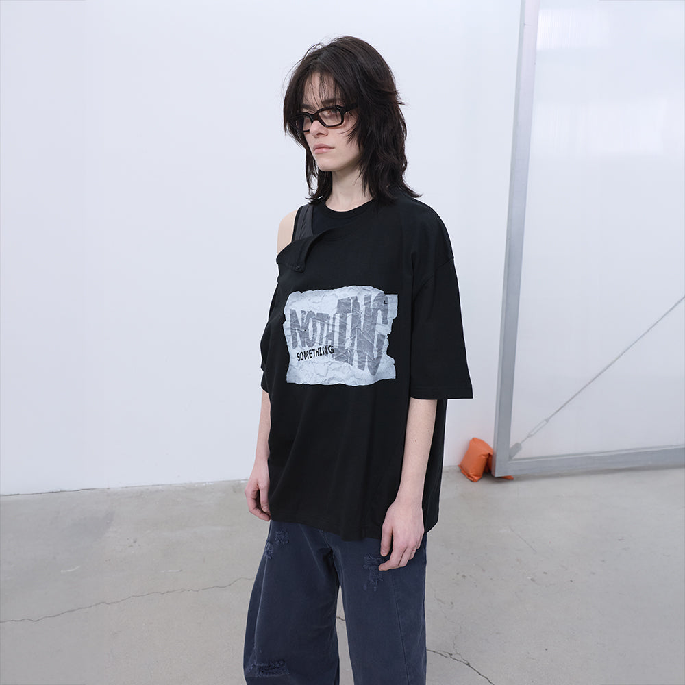 LCDC TM OPENED OVERSIZED T-SHIRT (BLACK)