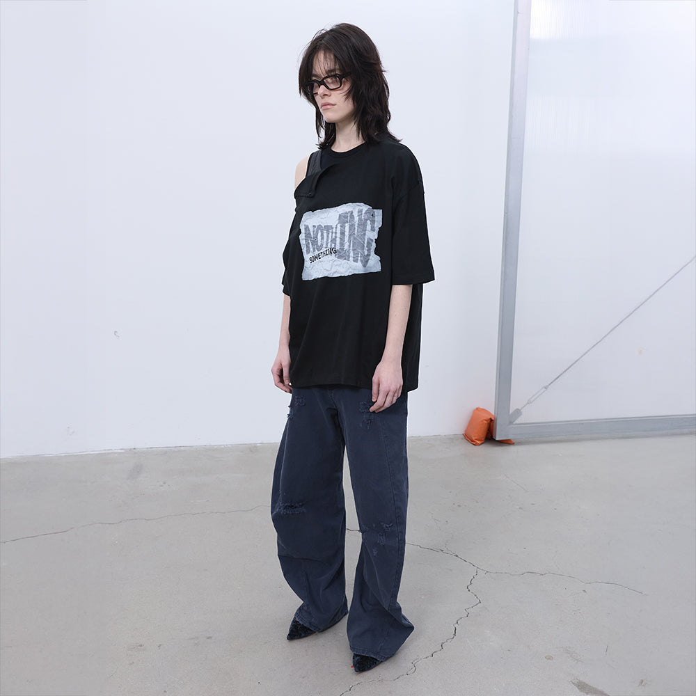 LCDC TM OPENED OVERSIZED T-SHIRT (BLACK)