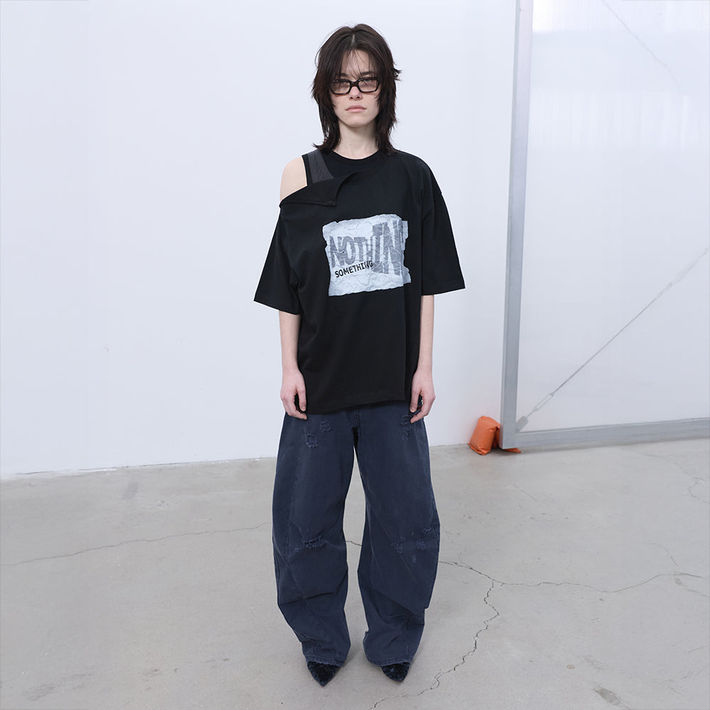 LCDC TM OPENED OVERSIZED T-SHIRT (BLACK)