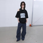 LCDC TM OPENED OVERSIZED T-SHIRT (BLACK)