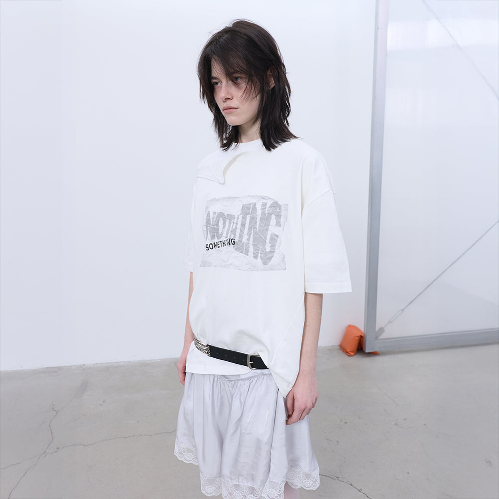 LCDC TM OPENED OVERSIZED T-SHIRT (WHITE)