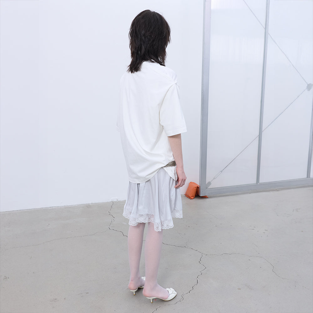 LCDC TM OPENED OVERSIZED T-SHIRT (WHITE)