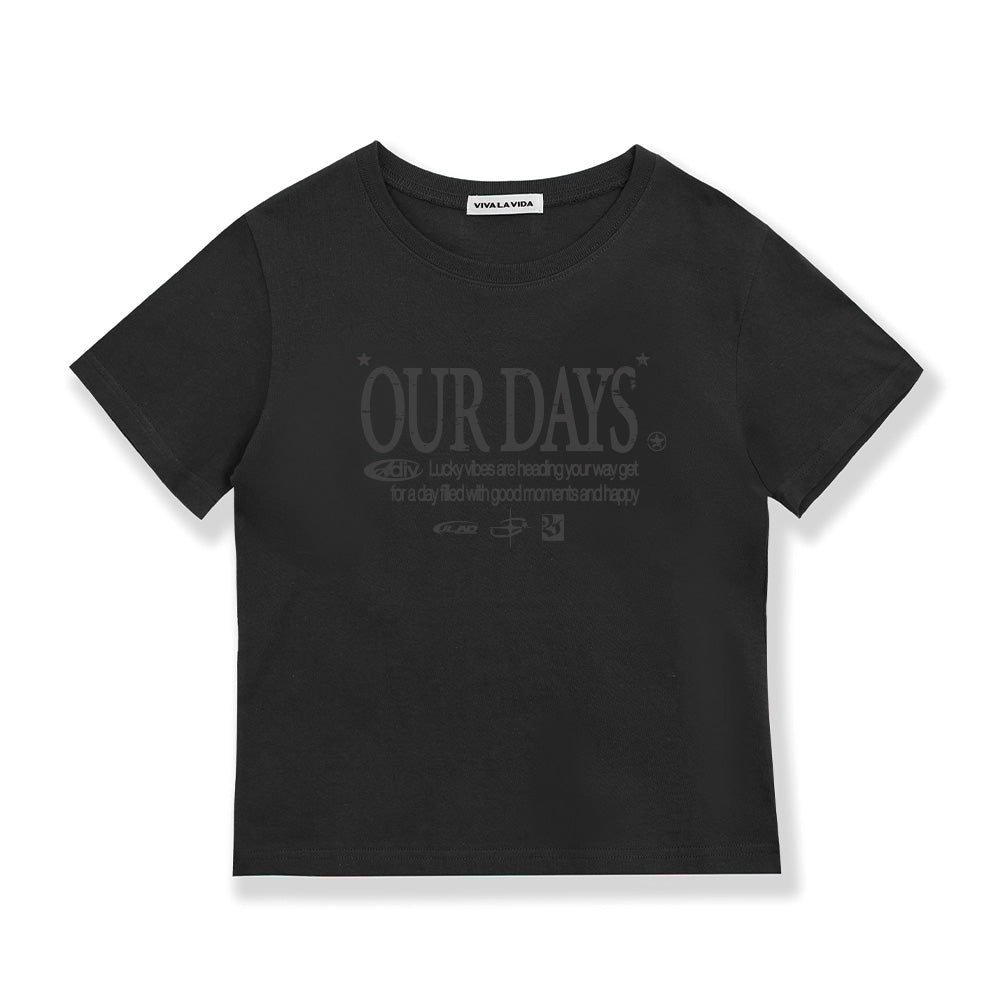 VIVA LA VIDA Ourdays Cropped Short Sleeve T-Shirt