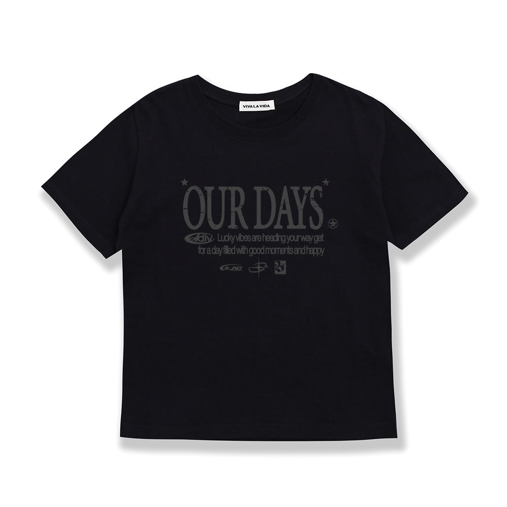 VIVA LA VIDA Ourdays Cropped Short Sleeve T-Shirt