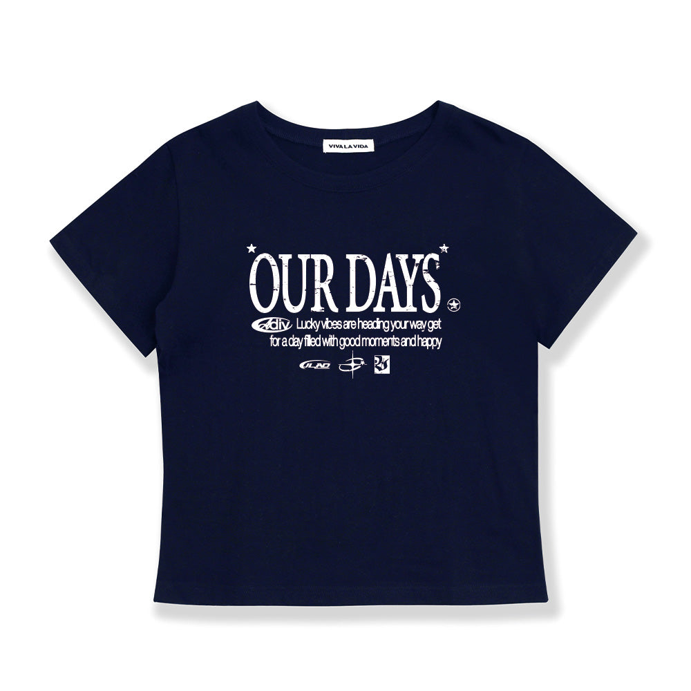 VIVA LA VIDA Ourdays Cropped Short Sleeve T-Shirt