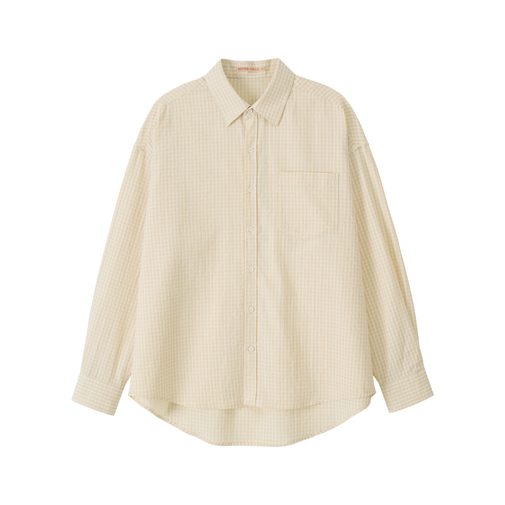 BITTERCELLS Hattie Check Shirt-Yellow