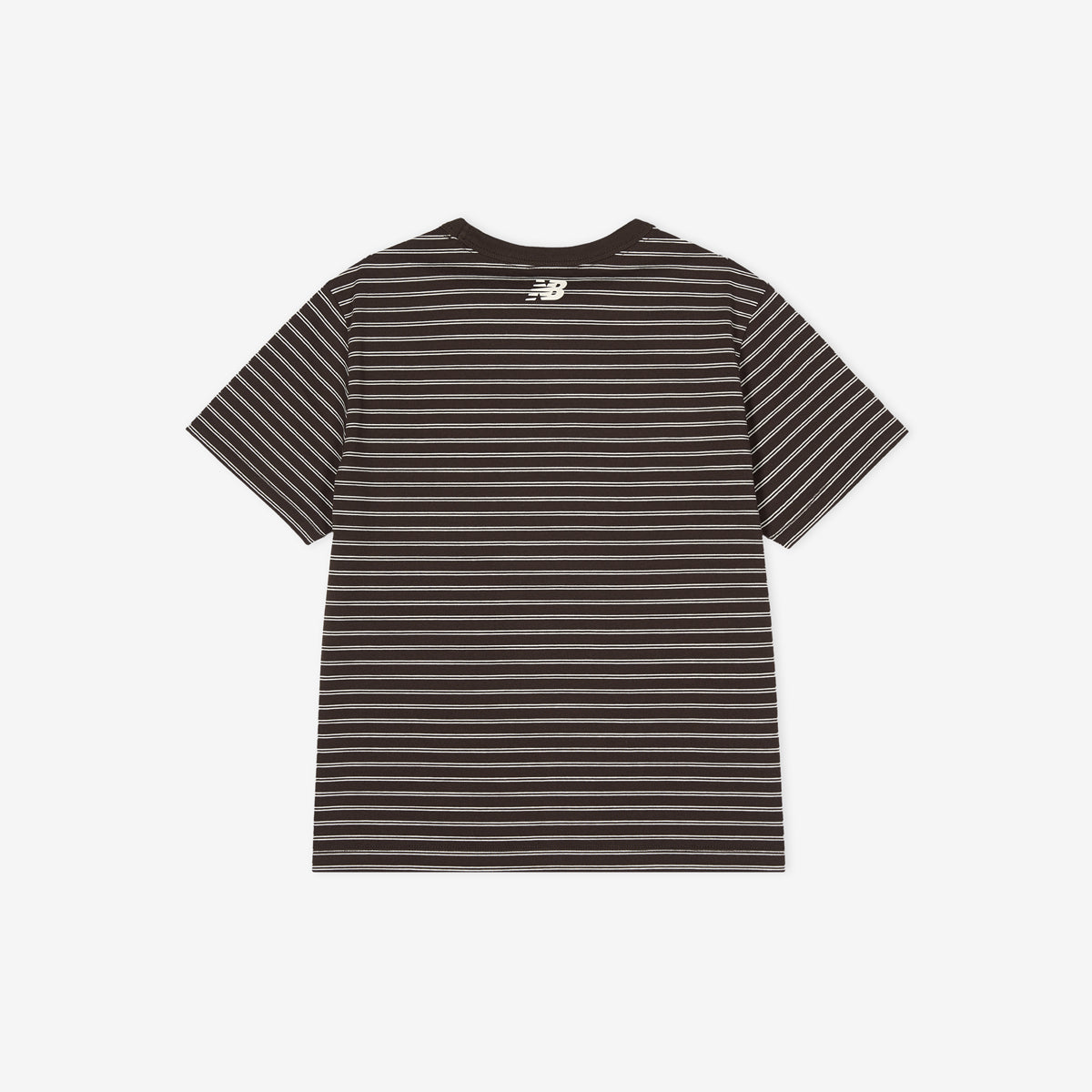 NEW BALANCE NBNEG2W422 / WOMEN Essential Basic Striped Short Sleeve T-Shirt (BROWN)