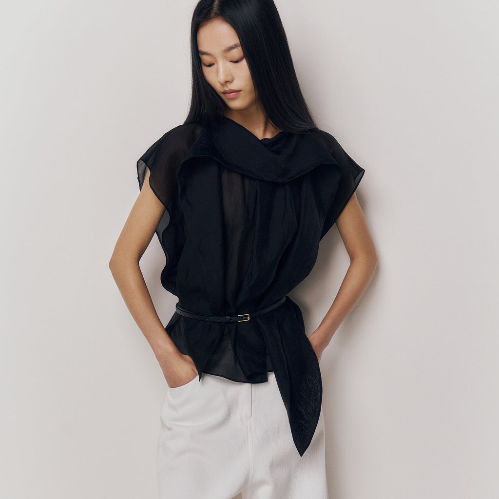 kindersalmon Full Blouse Black